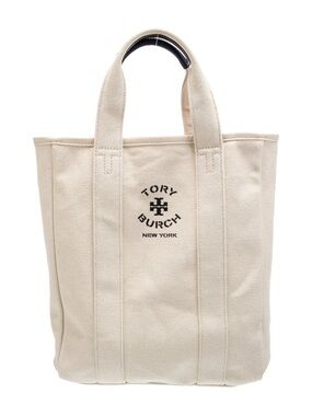 Tory Burch canvas logo tote bag